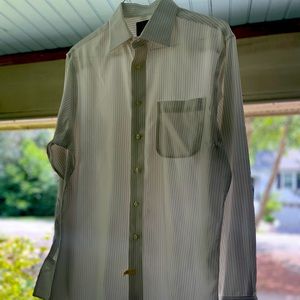 Tailor Fit French Cuff Striped Dress Shirt